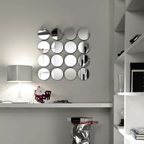Miroir mural / contemporain / carré / rond