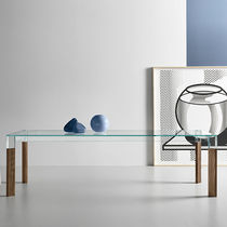 Table à manger contemporaine / en bois /...