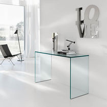 Console contemporaine / en verre / rectangulaire...