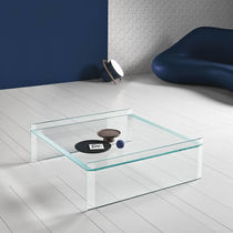 Table basse contemporaine / en verre / rectangulaire...