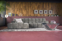 Canapé modulable / contemporain / gris /...