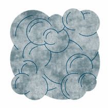 Tapis contemporain / à motif / en tencel®...