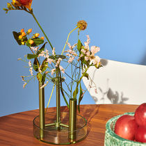 Vase contemporain / en verre / en aluminium...
