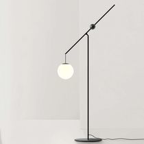 Lampe sur pied / en acier / en verre soufflé...