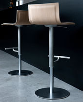 Chaise de bar contemporaine / en cuir /...