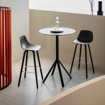 Chaise de bar contemporaine / tapissée /...