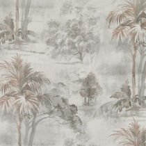 Tissu d'ameublement / à motif floral / en...