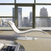 Chaise longue contemporaine / en tissu /...
