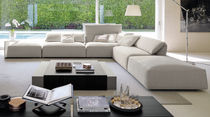 Canapé modulable / contemporain / gris /...