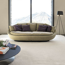 Canapé contemporain / marron / blanc / beige