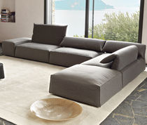 Canapé modulable / contemporain / gris /...