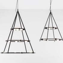 Lampe suspendue / en métal / moderne / noire
