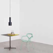 Chaise contemporaine / en cuir / en acier...