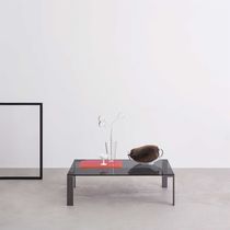 Table basse contemporaine / en verre / avec...