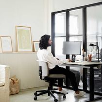 Chaise de bureau contemporaine / en tissu...