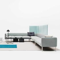 Canapé modulable / contemporain / gris /...