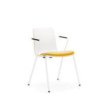 Chaise visiteur contemporaine / en tissu...