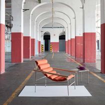 Fauteuil contemporain / en tissu / en chêne...