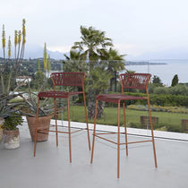 Chaise de bar contemporaine / en PVC / avec...