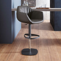 Chaise de bar contemporaine / en velours...