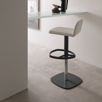 Tabouret de bar contemporain / en cuir /...