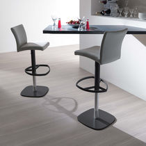 Chaise de bar contemporaine / en cuir /...