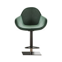 Chaise de bar contemporaine / en velours...