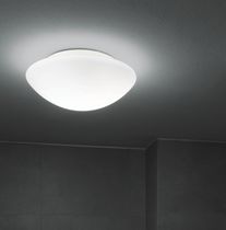 Plafonnier contemporain / rond / en verre...