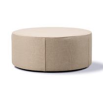 Ottoman contemporain / en cuir / rond /...