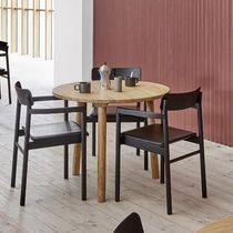 Table bistrot contemporaine / en chêne /...