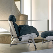 Fauteuil contemporain / en coton / en cuir...