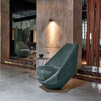 Fauteuil contemporain / en tissu synthétique...