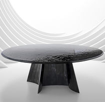 Table contemporaine / en verre trempé /...
