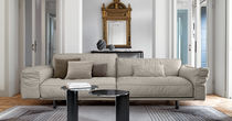 Canapé contemporain / gris / blanc / vert
