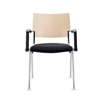 Chaise visiteur contemporaine / en tissu...