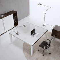 Table de réunion contemporaine / en bois...