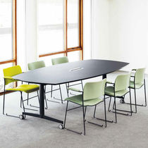 Table de réunion contemporaine / en plaqué...