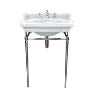console pour lavabo en chrome