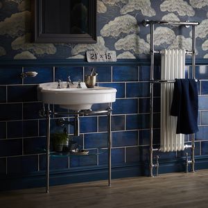 console pour lavabo en chrome
