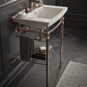 console pour lavabo en métal 1