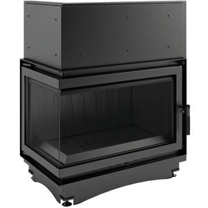 insert de cheminée d'angle 1