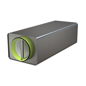 silencieux pour ventilation en tôle 1