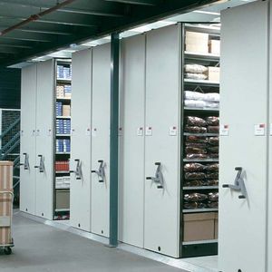 rayonnage mobile pour stockage / pour bureau / pour archives / mécanique