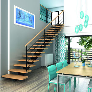 escalier demi-tournant