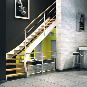 escalier quart tournant