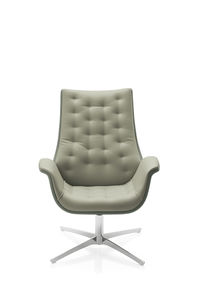 fauteuil visiteur contemporain / en tissu / pivotant