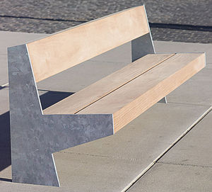 banc public contemporain