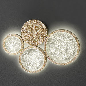 applique murale contemporaine / en bronze / en verre / à LED