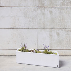 jardinière en béton / rectangulaire / contemporaine / professionnelle