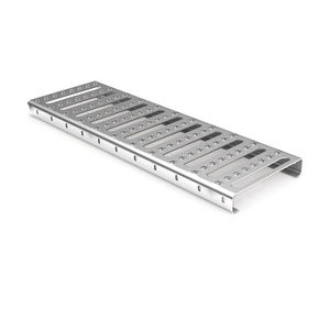 marche en acier galvanisé / en aluminium / en acier inox / pour plancher technique